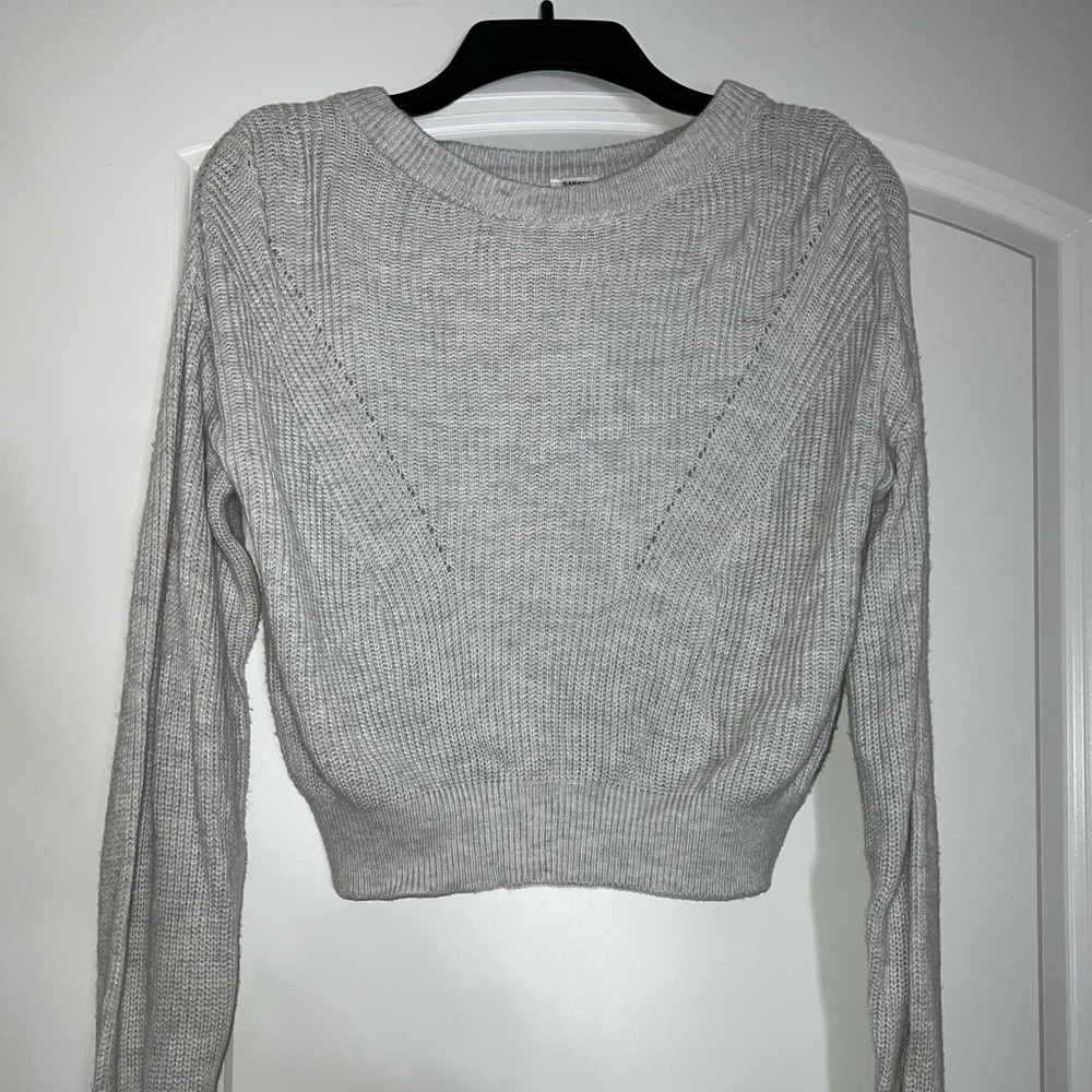 Grey Garage Cardigan/Sweater Small Cropped Knitted